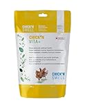 Premium Poultry Vitamins Supplement – Chick’N Vita+ from Chick’N Swell Brand- for Optimal Health Support for Poultry of All Ages. 300 g (Makes 300 liters) Made in Canada.