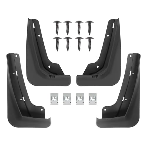 Image of Mud Flaps Splash Guards for Fit for Chevy Equinox 2025 | No Drilling Required Bendable Mud Guards | Front & Rear 4-Piece Set Car Accessories