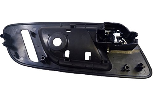Pt Auto Warehouse Gm-2546Ma-Fr - Inside Interior Inner Door Handle, Black (Ebony) Housing With Chrome Lever - With Heated Seat Hole, Passenger Side Front #TOP1