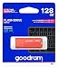 Produktbild goodram USB-Speicherstick mit 128GB UME3 - USB 3.0 DatenSpeicherung Pen Drive - Lesegeschwindigkeit bis zu 60 MBs - Memory Stick - USB Flash Laufwerk mit Kunststoffgehäuse - Orange