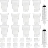 Coloch 12 Pack Touch Up Paint Brushes with Roller, Refillable Paint Roller Brushes with Syring Wall Repair Tool Kit Paint Touch Up Marker for Wall, Wood, Furniture Repair