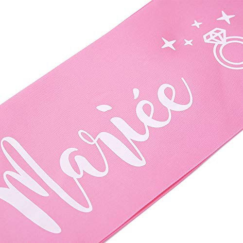 OLILLY Bride to Be Sash Pink for the Future Bride - Enjoy your Bachelorette Party (Pink)4