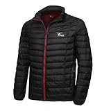TAK Herren Daunenjacke Winterjacke Leicht Duenn Daunenmantel Herren Down Jacket