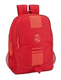 Material escolar. Real Madrid CF- Real Madrid Mochila, Color Rojo (SAFTA 611957665)