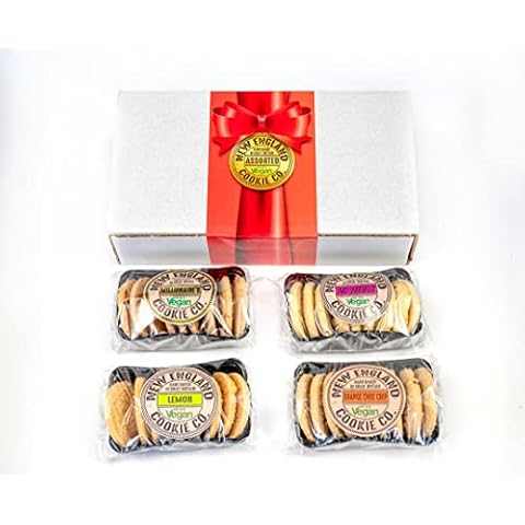 New England Cookie Co. Hand Baked Shortbread Biscuits Assortment 4 Packs x 150g (600g) Cover