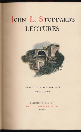 STODDARD'S LECTURES II~CONSTANTINOPLE~JERUSALEM... B00103MMSY Book Cover