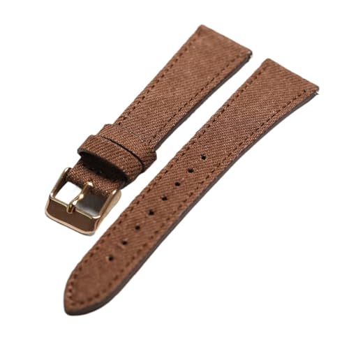 �n���h���C�h�f�j���X�g���b�v�A���B���e�[�W�����H�A18 19 20 22MM�A�N�C�b�N�����[�X�A�\�t�g�u���b�N�u���[�u���E��(D Rose gold Buckle,18mm)