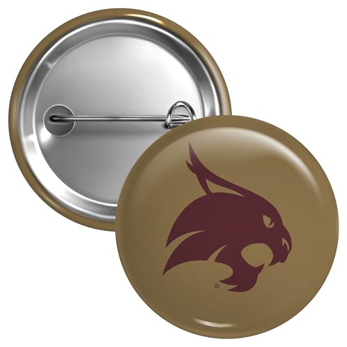 Texas State Bobcats Large 3-Inch Button Pin Officially Licensed Collegiate Product