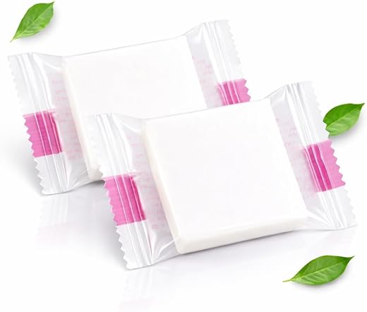 Sooshi Hotel Soap 10g Square (Pack of 500) - Amazing Fragrance | Transparent Pouch | Small Soap for Hotel Rooms, Resorts |...