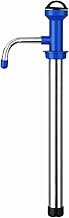Meteor Stainless Steel Manual Pump with | Hand Operated Cooking Oil, & Liquid Transfer Fluid Extractor Pump | Blue (Pack of1)