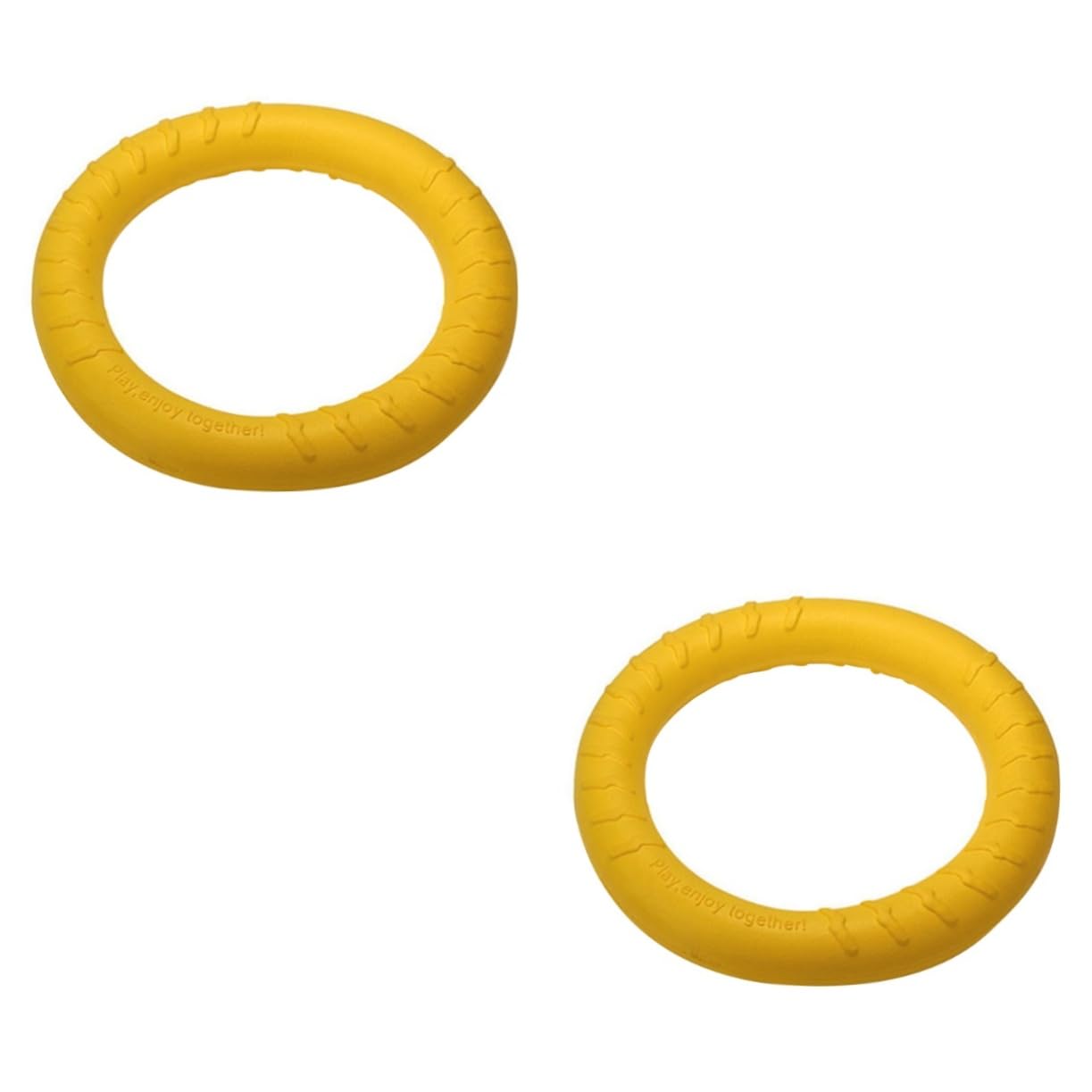 BESPORTBLE 2 Piezas Anillo de Eve eva Dog Toys Orange Juguetes para Perros Cachorros Anillo de Juguete para Mascotas Juguetes para morder Perros Cuidado Disco Volador