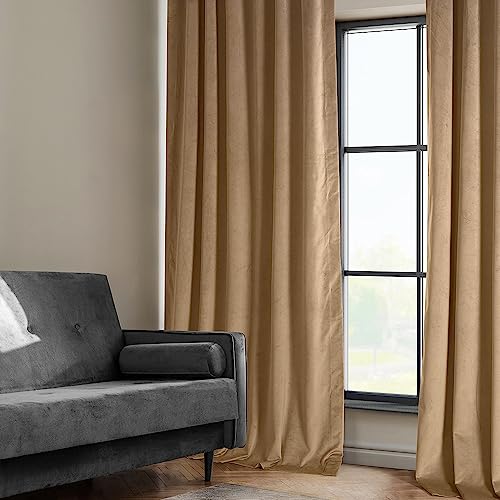 Hpd Half Price Drapes Heritage Plush Velvet Curtains For Bedroom & Living Room 50 X 96, Vpyc-161232-96 (1 Panel), Spiced Rum #TOP3