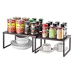 2 Pack- Simple Trending Cabinet Shelf Organizer, Kitchen Counter Shelf Rack for Pantry Organization, Expandable… - Image 2