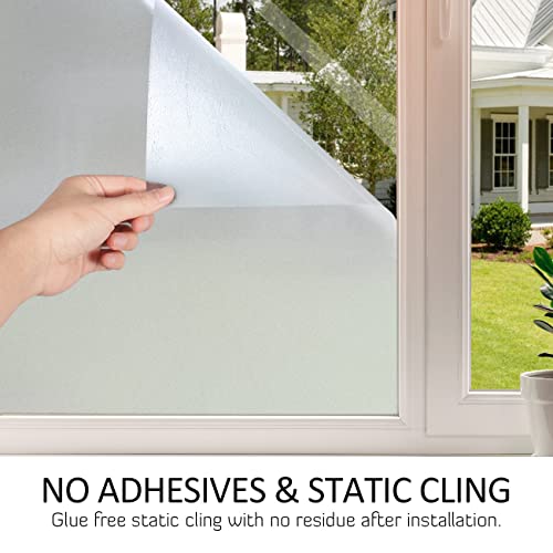 Hidbea SV01044.5200 Frosted Window Privacy Film Heat Control Uv Blocking, Static Cling Non-Adhesive Reusable Door Coverings For Bathroom Home Office thumb #6