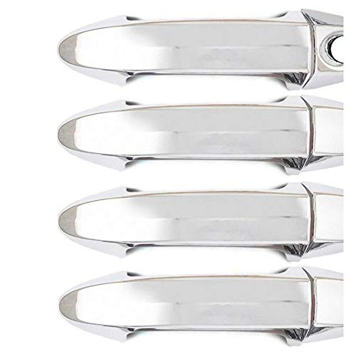 Kit Aplique Capa Maçaneta Cromada Ka 2015 16 17 18 19-4 Portas