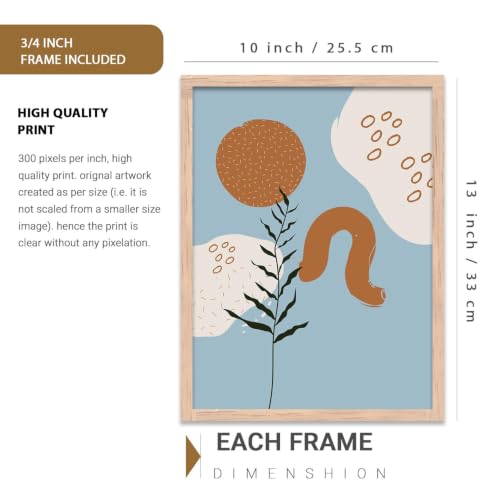 Image of kotart Boho Theme wall art for home decor, living room, bed room | Poster with frames wall hanging paintings | Boho digital wall art (10x13 inch, G)