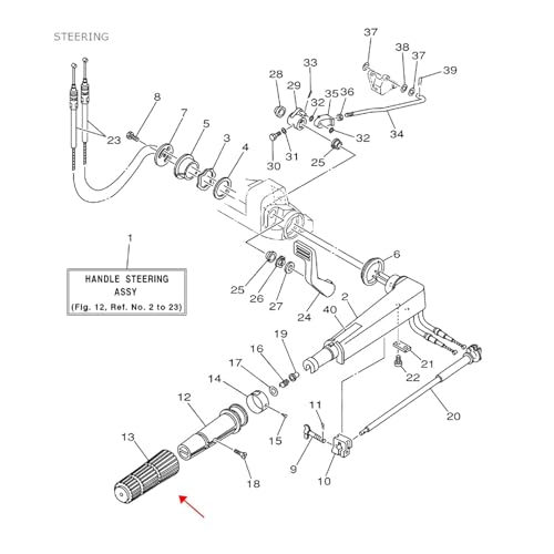 Alça de Popa, 6f6 42177 A0 00 Ajuste Preciso Alça de Direção de Motor de Barco de Longa Duração para