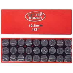 Mannesmann slagletters, 12 mm DIN 1451, M 244-12, zwart/rood