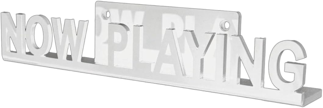Wall Mounted CD Record Display Stand Now Playing Acrylic Vinyl Record Shelf for Home Decor, White, Easy to Install, Easy to Use