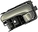 Dorman 81051 Interior Door Handle Compatible with Select Nissan Models, Silver; Smooth, Black