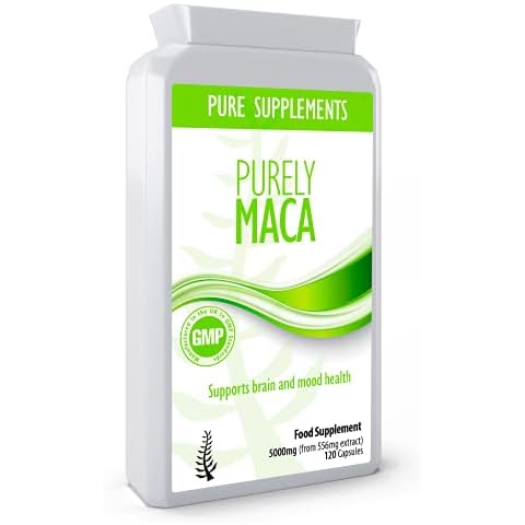 Maca Root Capsules 5000mg with Zinc for Men and Women High Strength Peruvian Maca Powder | UK Made | 120 Caps Cover