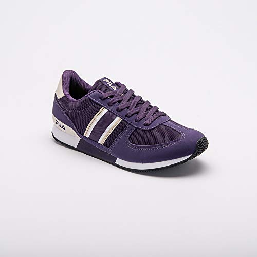 Tênis Fila F-Retro Sport 2.0, Feminino, Uva/Bege/Branco, 36