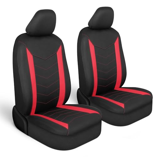 Motor Trend SpillGuard 2 Red Seat Covers for Cars & Seat Covers for Trucks - Neoprene Lining Waterproof Car Seat Covers Front Seats Only - SUV Seat Covers Protector - Forros para Asientos de Carro by Motor Trend - Used condition - US$31.10
