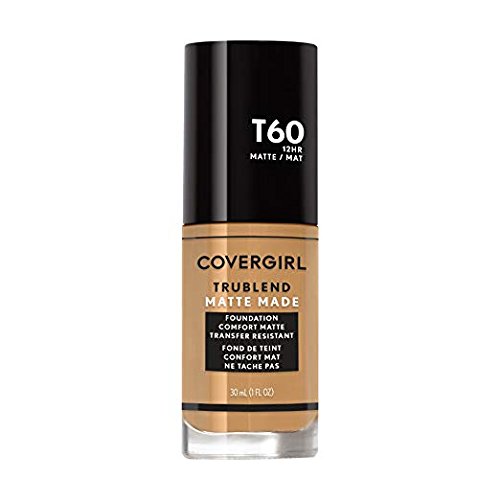 Covergirl Trublend Matte Made Liquid Foundation, T60 Warm Sun (Pack of 2)