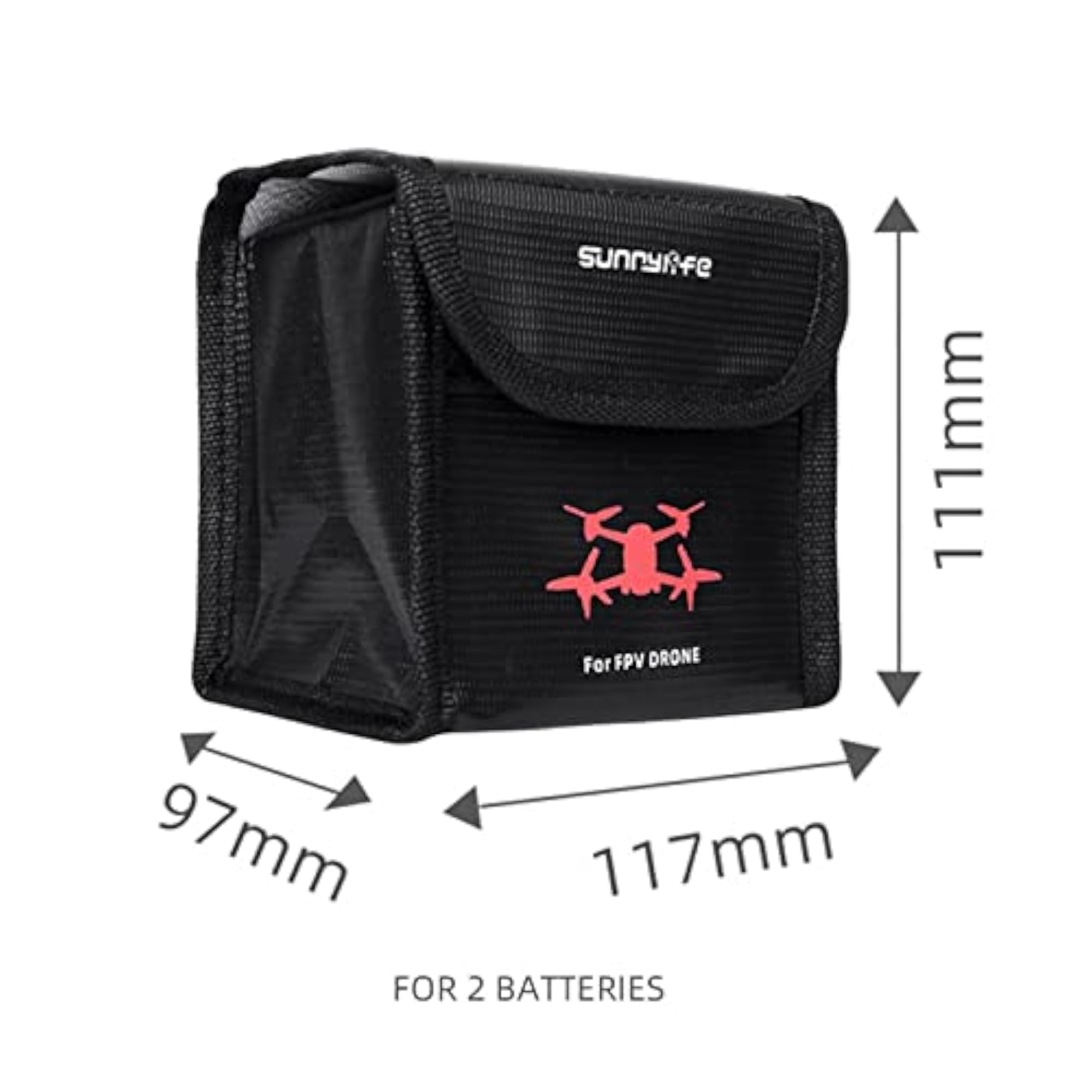Lipo Safe Bag for Drone Batteries, Explosion-Proof Storage