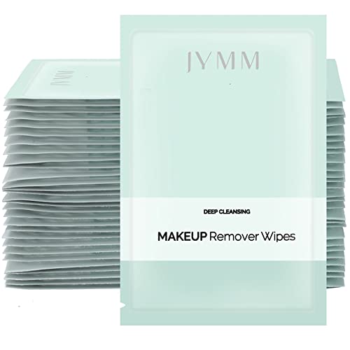 Loopeer 300 Pcs Makeup Remover Wipes Individually Wrapped Face Wipes Body Hand Face Cleansing Wipes Exfoliate Hydrate Facial Cleansing Towelettes for Women Skin Waterproof Makeup Travel Gym