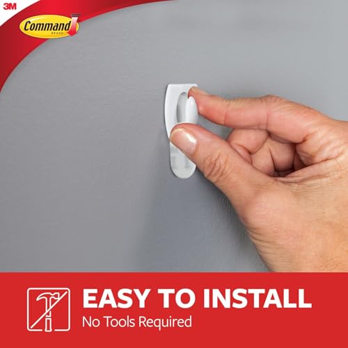 Image of Command Plastic Mini Hooks Value Pack, White, 18-Hooks (17006-18ES) | No Tools Mini Wall Hook for Hanging Decorations in Living Spaces