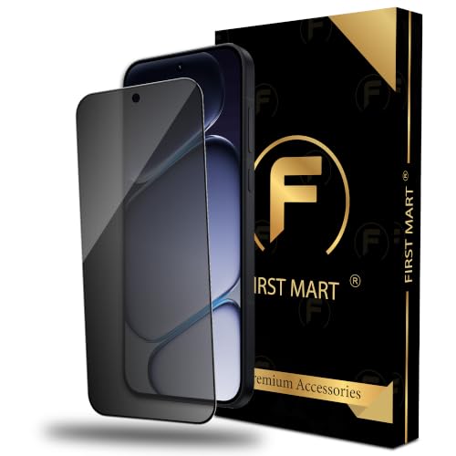 Image of FIRST MART Privacy Tempered Glass for OnePlus Nord CE 6 | Anti-Spy Screen Protector, Edge-to-Edge 9H Scratch Protection, Case-Friendly, Bubble-Free | Pack of 1