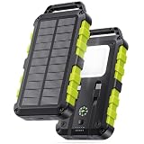 Batterie Externe Solaire 10000mAh, PD 22,5W, Portable Charge Rapide