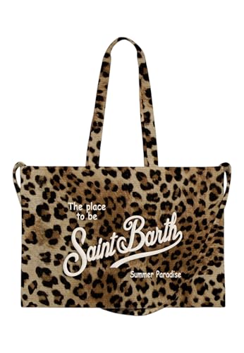 Saint Barth Mc2 Donna Borsa A Spalla EBAGN007 Poliestere Beige