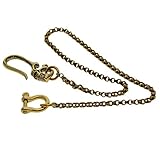 cadenas largas de carbono  P Prettyia Cadena Larga Delgada de Cobre con Gancho de Calavera Estilo Punk Gótico Decoración para Pantalones Vanqueros, Cartera, Telétono