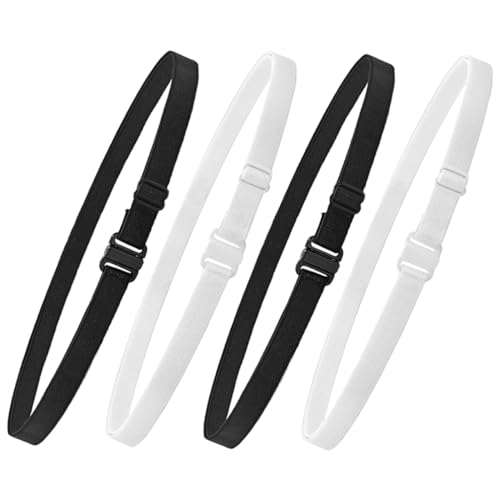 FRCOLOR 4Pcs Adjustable Elastic Waistband Stretcher Invisible Design Stretch Belt for Shirts and Pants Comfortable Fit Variety Pack Tidy Look Suitable for All Waist