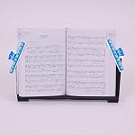 Keyboard Music Stand, Music Book Stand Keyboard Music Score Stand for Professional, Blue Clips