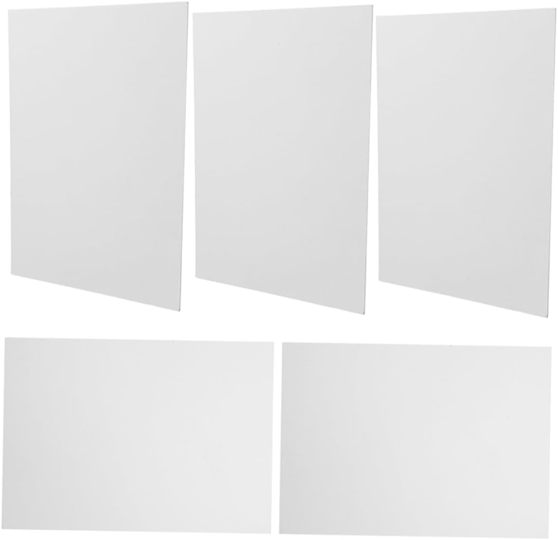Angoily 5pcs A4 Cardboard Paper Sheets: Cardboard for Picture Frame Backing - Smooth Surface for Photo Mounting Mailing Cushion Crafting