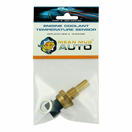 Mean Mug Auto 385-32019A Engine Coolant Temperature Sensor With Washer - Compatible With Chevrolet, Gmc, Buick - Replaces Oem #: 15326388 #TOP26