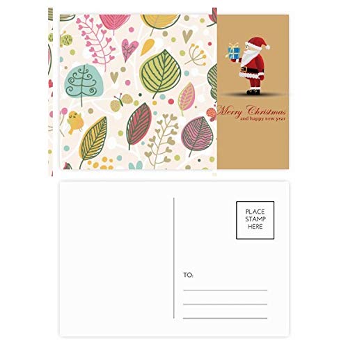 Cartes postales plantes Père Noël lot de 20 pour envoyer vos vœux sans manquer d'inspiration