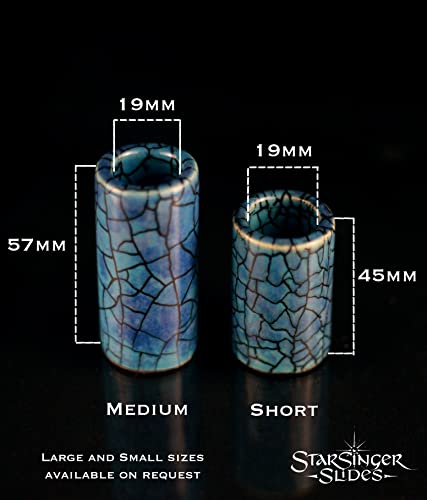 Blue Lagoon Ceramic Guitar Slide (Short) #TOP1