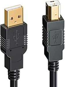 deleyCON 10m Actieve USB Printerkabel Scannerkabel Datakabel USB 2.0 A-Male naar B-Male voor Printer Scanner Fax Multifunctionele Printer - Zwart