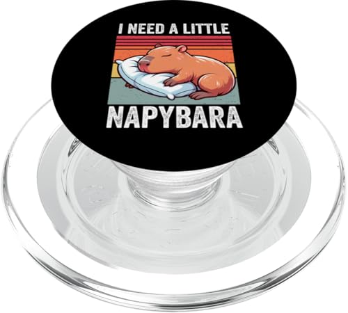 Napybara Capybara de sommeil amusant pour hommes, femmes, enfants PopSockets PopGrip pour MagSafe