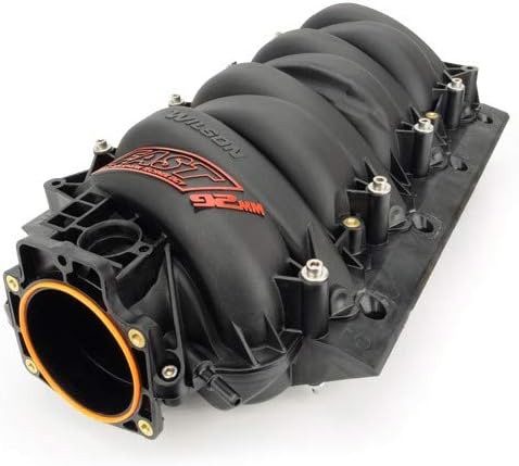 ด้านหน้า view of the FAST LSX 92mm Intake Manifold, showing the throttle body opening
