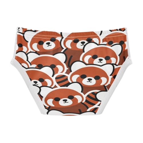 visesunny Boys Potty Training Underwear Cartoon Red Panda Design Breathe Cotton Briefs Size 2T-8Y for Toddler2