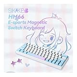 SIKAKEYB HM66 Wired 60% Magnetic Gaming Keyboard, Hot Swappable Mechanical Keyboard with Gateron Magnetic Jade Switches, 0.01-4.0mm Adjustable Actuation & 8K Polling Rate, PBT Dye-Sub Keycaps