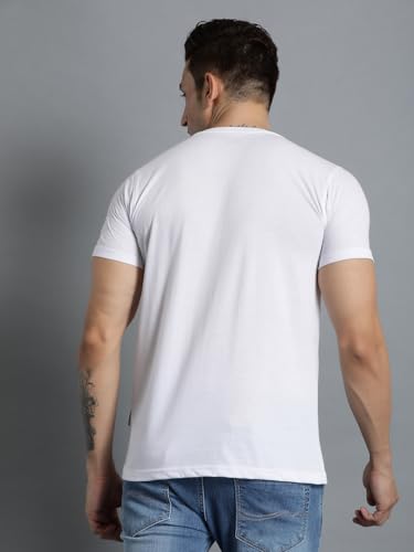 Image of hummel Cam Men's Cotton Round Neck Half Sleeve T-Shirt
