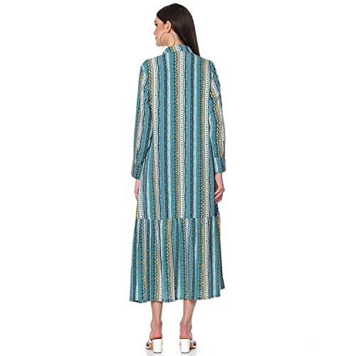 Image of BIBA Solid Rayon Flared Fit Womens Kurta
