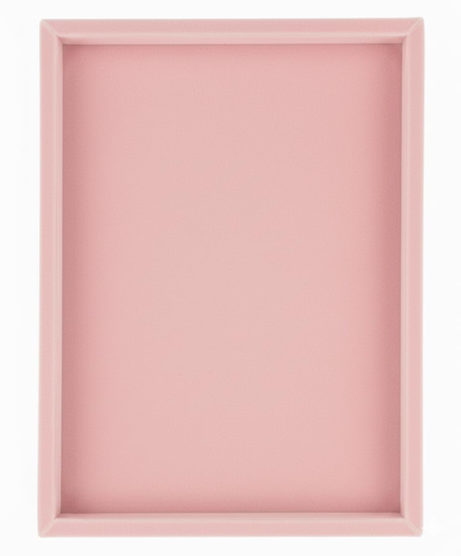 Velvet Jewellery Display & Beading Tray 12 x 9 Inch | Multipurpose Organizer Tray for Rings, Earrings, Beads, Bracelets, Necklaces & Jewellery Showcase Display (Baby Pink)