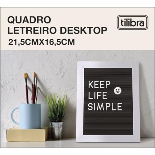 Tilibra - Quadro Letreiro Desk 21,5x16,5cm -, 324230